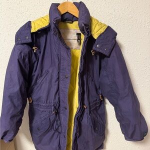 Vintage Brambilla indigo and yellow down  Jacket
